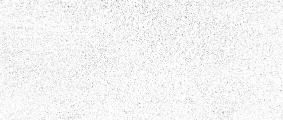 Abstract vector noise. Small particles of debris and dust. Distressed uneven background. Grunge texture overlay with fine grains isolated on white background. Vector illustration. EPS10.