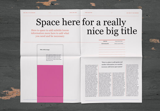 News Tabloid Indesign Template