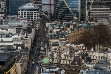 View of the streets of London in the Great Britain capital