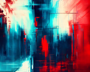 Abstract Colourful Cityscape Illustration