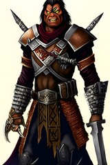 Detailed Fantasy character 3d render 3d illustration