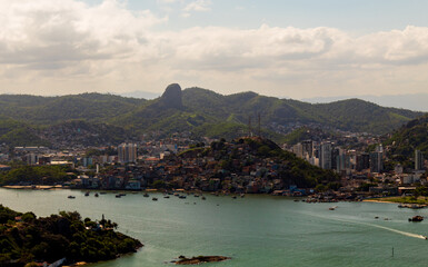 Fototapeta premium montanha mar Vila Velha, Vitória, Espirito Santo, Brasil