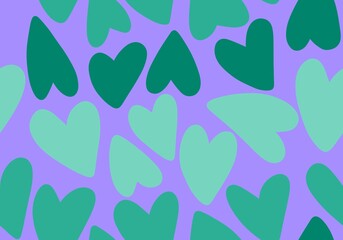 Valentines hearts seamless cartoon pattern for wrapping and kids clothes print and fabrics and gift box