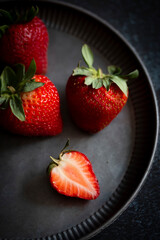 Strawberry gourmet photography