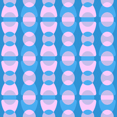 Abstract rounded ornament for decorating any surfaces or things. Seamless pattern.