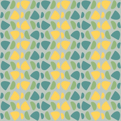 Abstract rounded ornament for decorating any surfaces or things. Seamless pattern.