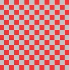 Fondo abstracto de formas geometricas con cuadrados alternos de color rojo y gris plata