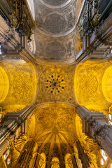 Interior of the Málaga Cathedral in Malaga, Spain © skovalsky