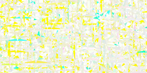 Light Multicolor vector template with crystals, triangles.