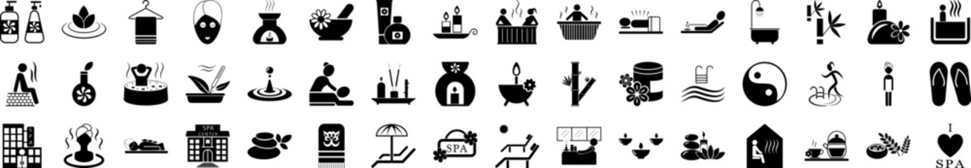 Spa icons collection vector illustration design