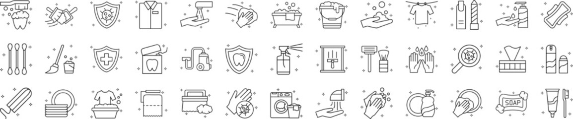 Hygiene icons collection vector illustration design