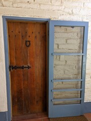 old wooden door