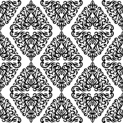 Oriental vector damask patterns for greeting cards and wedding invitations.