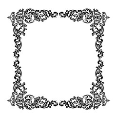 Oriental vector damask patterns for greeting cards and wedding invitations.