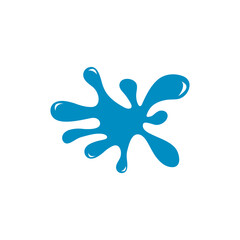 Water splash logo vector icon illustration