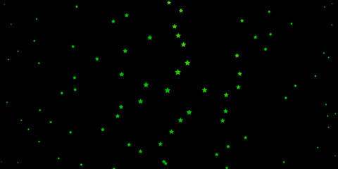 Dark Green, Yellow vector template with neon stars.