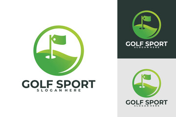 golf logo vector design template