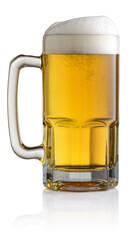 Beer glass isolated
