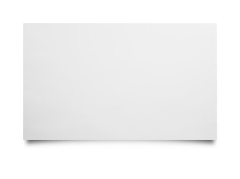piece of note paper isolated