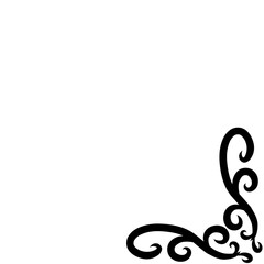 corner ornament set for decoration