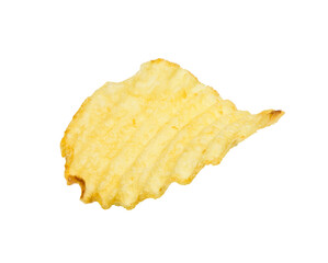 potato chips close-up isolated