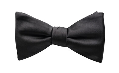 Black bow tie isolated
