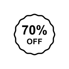 Discount offer icon vector design templates