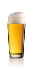 Beer glass isolated