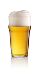 Beer glass isolated