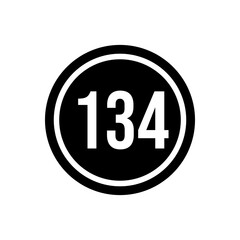 Numeric icon vector design templates