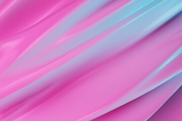Abstract pink and blue gradients liquid 3d render.
