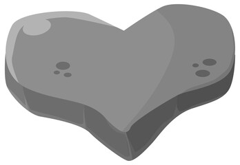 Illustration of a stone with a love shape