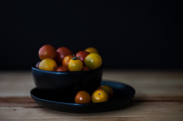 small multi colored tomatoes