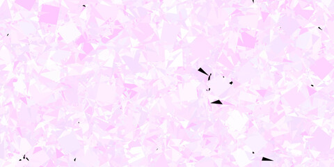 Dark Purple vector background with polygonal forms.