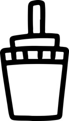 hand draw food element