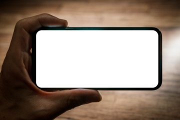 暗闇のスマートフォン