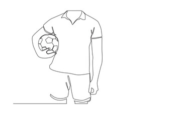 football one line concept. simple line illustration for qatar world cup 2022.