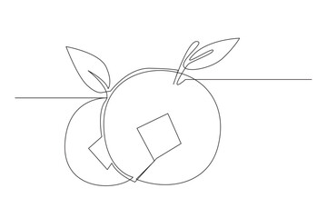 simple line of chinese new year celebration. one line concept of china new year drawing