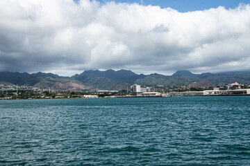Fototapeta premium Vue de Pearl Harbour
