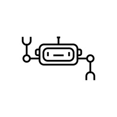 robot icon vector design templates