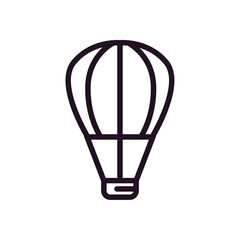 Obraz premium flat bold hot air balloon