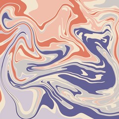 Colorful abstrack background, orange and purple color in liquify style.
