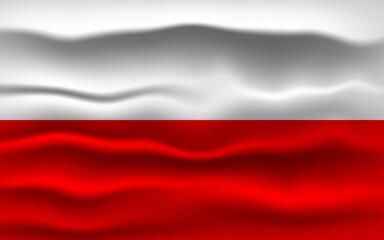 Vector illustration national flag of Poland. Simply vector illustration eps10. 