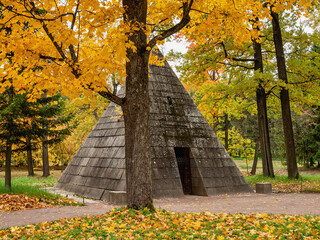 Catherine Park (Tsarskoye Selo). Granite Pyramid.