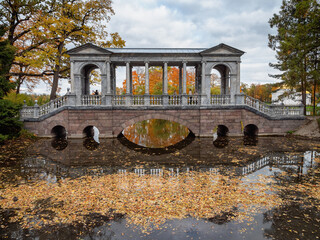 Obraz premium Catherine Park (Tsarskoye Selo). Marble Bridge.
