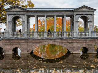 Catherine Park (Tsarskoye Selo). Marble Bridge.