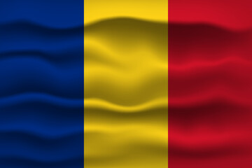 Vector illustration national flag of Romania. Simply vector illustration eps10. 