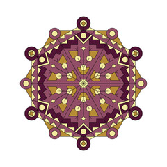 Mandala. Abstract illustration. Ornament for decor, cards etc. Coloring book