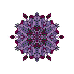Mandala. Abstract illustration. Ornament for decor, cards etc. Coloring book