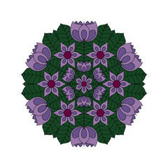 Mandala. Abstract illustration. Ornament for decor, cards etc. Coloring book